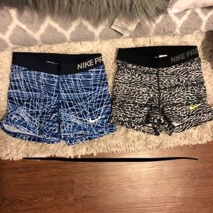 Two Nike pro spandex